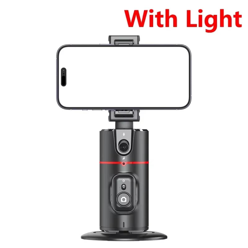 New P02 Auto Face Tracking Tripod Auto Tracking Phone Holder Horizontal and Vertical Screen Switching 360° Rotating Phone Holder